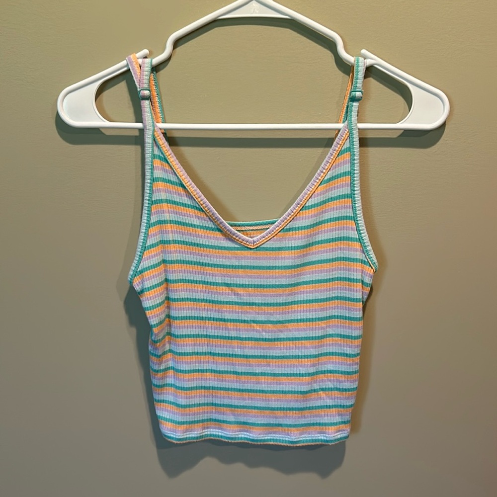 american eagle ribbed tank top